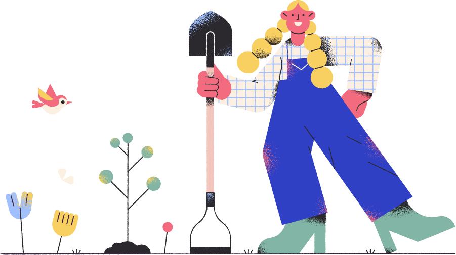 Illustration: a farmer